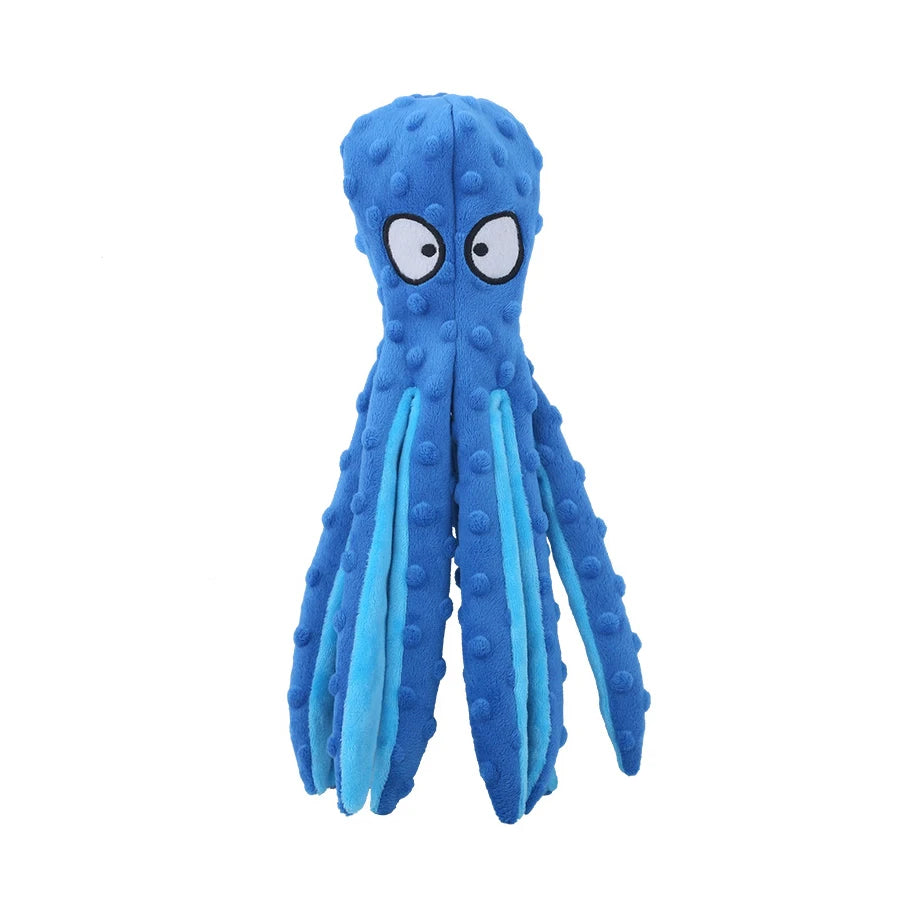 Cat Dog Voice Octopus Shell , Octopus Plush Dog Toys for Teeth Cleaning, Durable Interactive Dog Chew Toys for Small Medium Dogs