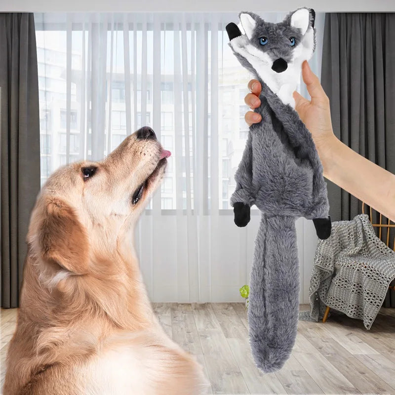 5 Piece Dog Squeaky Toys No Stuffing Plush Animals Pet Toys Crinkle Dog Toy Dog Chew Toy for Small Medium Dogs Squeaky Puppy Toy