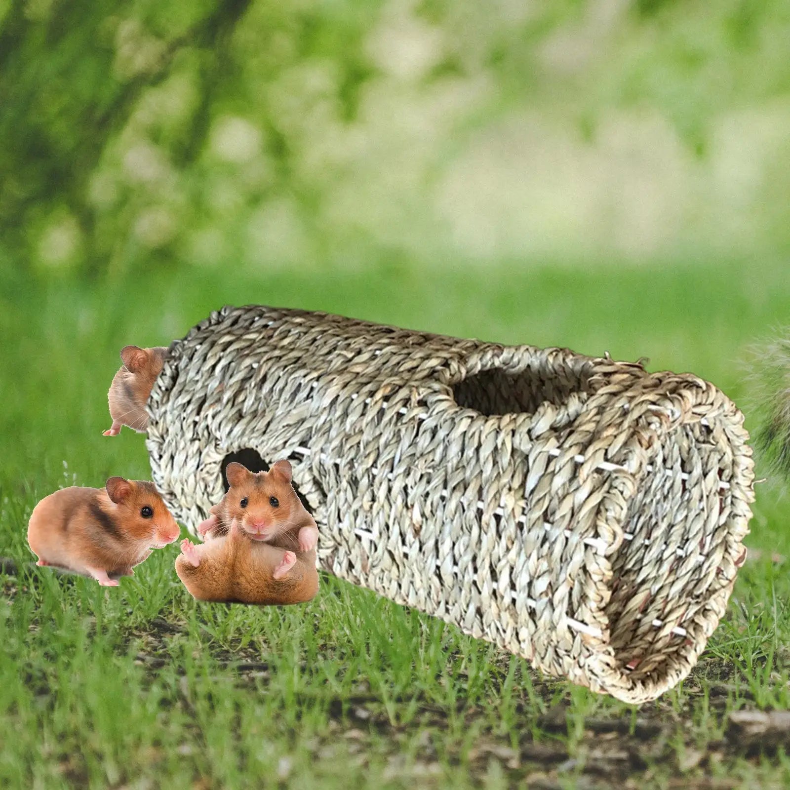 BurrowBuddies™ Natural Grass Tunnel
