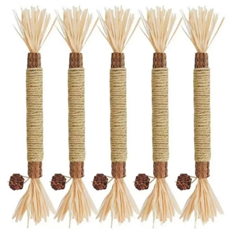 1/2/5/10PCS Natural Matatabi Pet Cat Snacks Stick Cleaning Tooth Catnip Cat Toys Actinidia Silvervine For Cats Accessory Pet Toy